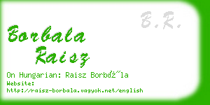 borbala raisz business card